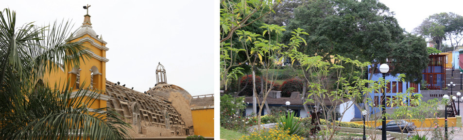 Barranco Lima Pérou église et pont des soupirs