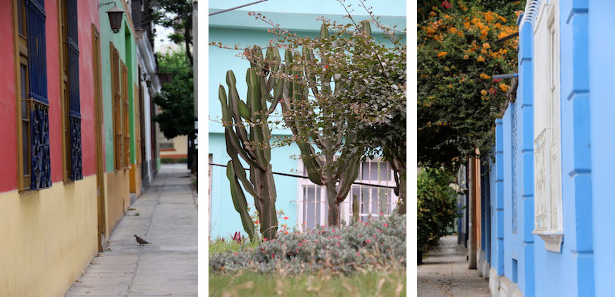 barranco lima perou facades couleurs