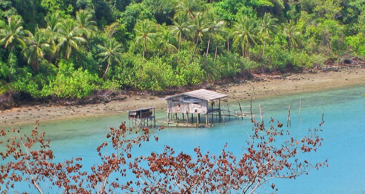 thailande paysage cabane